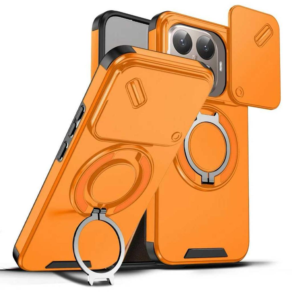 Coque Support Anneau Blindée Robuste pour Xiaomi 15T 14T Pro POCO F8 F7 Pro Ultra M7 X7 C85 PC+TPU Antichoc Robuste Housse de Protection