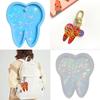 Big Tooth Holographic Light and Shadow Ornaments Silicone Epoxy Keychain Molds DIY Pendant Jewelry for Valentines Gift