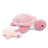 Peluche Ptipotos tortue maman bébé rose