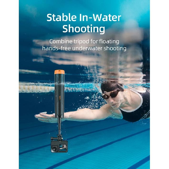 TELESIN Underwater Buoyancy Bar Diving Extendable Selfie Stick Tripod For Gopro Insta360 DJI OSMO Action Camera Accessories