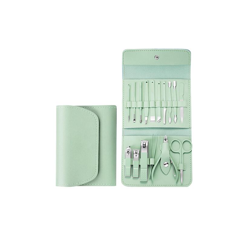 A-TIMES Julia Macaron 17-Piece Manicure & Pedicure Tool Set
