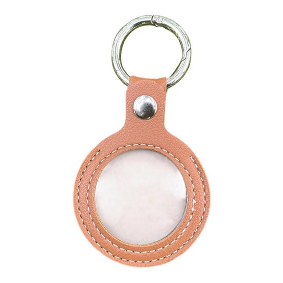 

Брелок Yousheng, держатель для монет, помада, искусственная кожа, мини-брелок с просторным внутренним прозрачным памятным футляром для монет светло-коричневого