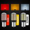 2pcs Car LED 1156 BA15S P21W BAU15S PY21W 1157 BAY15D 7443 LED Bulbs 144SMD CanBus Lamp Reverse Turn Signal Light Bulbs 7