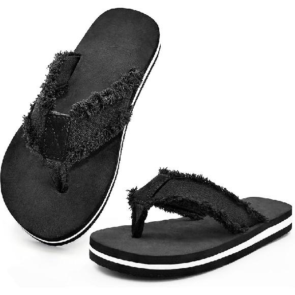 HYCLES Kids Flip Flops Boys Girls Sandals Water Shoes Boys Girls Unisex-Child Beach Shoes Flip Flops 5 Big Kid