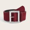 Trendy Suede Leather Wide Belt Luxury Design Business Waist Strap Trouser Dress Belts  Gifts