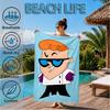 Superhero Sunglasses Beach Towel, Microfiber Beach Towel, Perfect For Pool, Beach, Travel, Home Decor Beach Party Fan Gifts