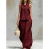 kankeirr Women's  Sleeveless Stand Collar Fashion Casual Pants Suits