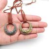 Retro Wikinger Keltisches Knoten Anhänger Halskette - Verstellbarer Nordischer Stil Schmuck