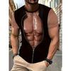 3d Print T Shirt For Men Funny Chest Hair Muscle Ugly Tee Tops Summer Short Sleeve Causal Men's Tshirts Streetwear Harajuku Tops