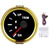 Balance Gauge Meter Boat Trim Balance Gauge Meter IP67 Waterproof with Red Backlight 52mm Ship Yacht Marine Yacht Trim Gauge
