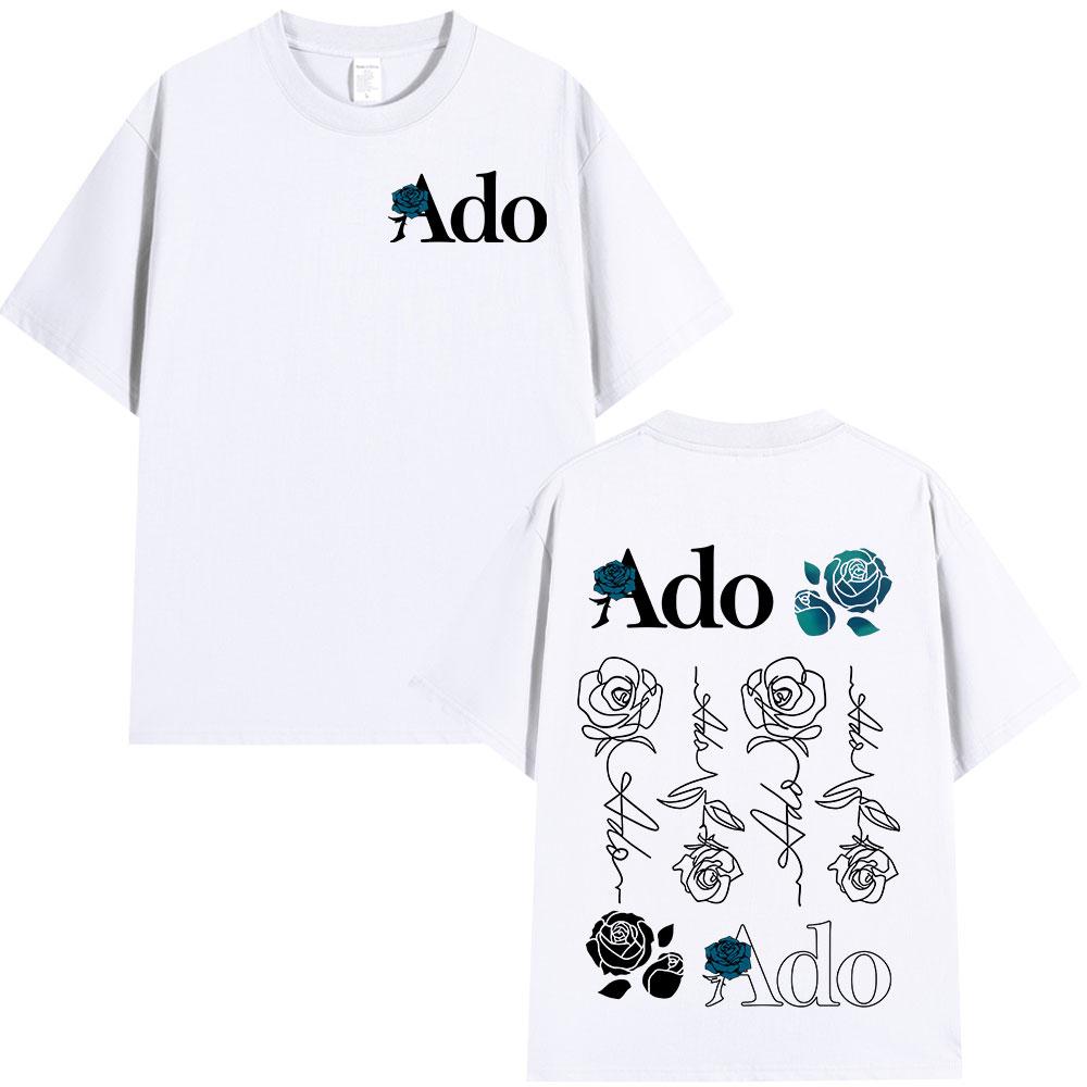 Ado 2025 World Tour Hibana Tričko Pánské Dámské Oblečení Módní Tričko Vysoce Kvalitní Bavlna Ležérní Krátký Rukáv Oversized Trička