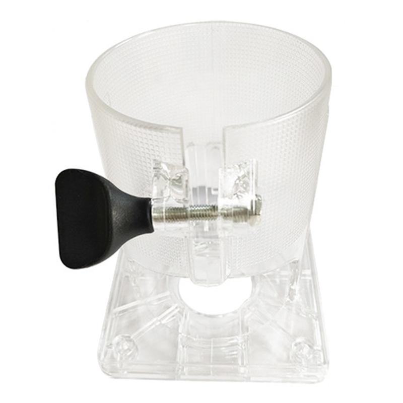 

Transparent Trimming Machine Protective Router Shield Base Cover Improves Cutting Precise Suitable for Woodwork Crafting