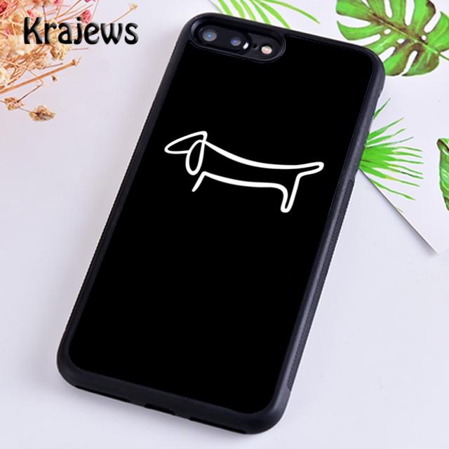 Krajews Dachshund Dog Ballon Soft Phone Case Cover For iPhone 14 5 6s 7 8 Plus XR XS 11 12 13 Pro Max Samsung S21 S22ultra Plus