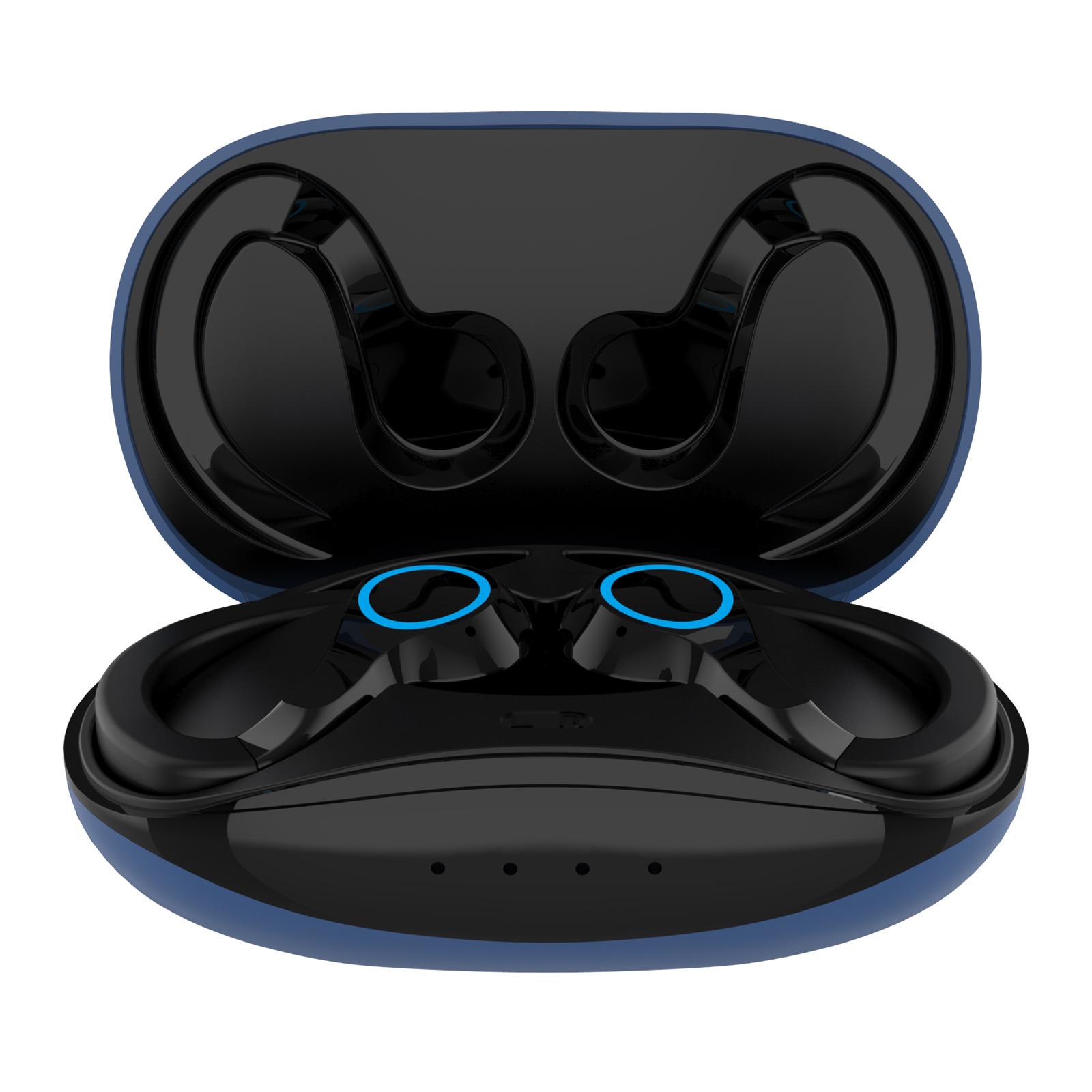 

T23 Bluetooth-compatible 5.1 Hook Style Earphones Noise Reduction Wireless Sports Headphones Blue