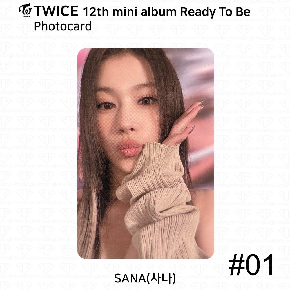 

TWICE 12-й мини-альбом «Готов к работе» Фотокарточка Открытка-сообщение Плакат Открытка Сана Photocard - #01