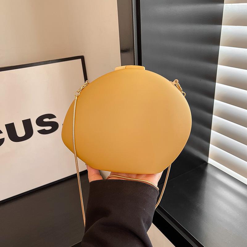 

Women s 2025 new niche design metal acrylic bag goose egg bag shoulder crossbody cosmetic box bag білий