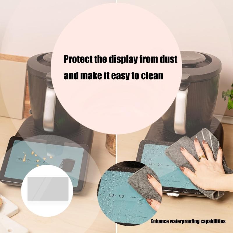 PVC Screen Protectors Display Cover Shield for Cooking Machine Clear Claritys Scratch Resistant Easy Installation