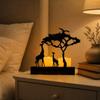 Metal Candle Holder Home Decoration European Style Minimalist Iron Art Candle Holder Ornament Night Atmosphere Prop with Giraffe Design