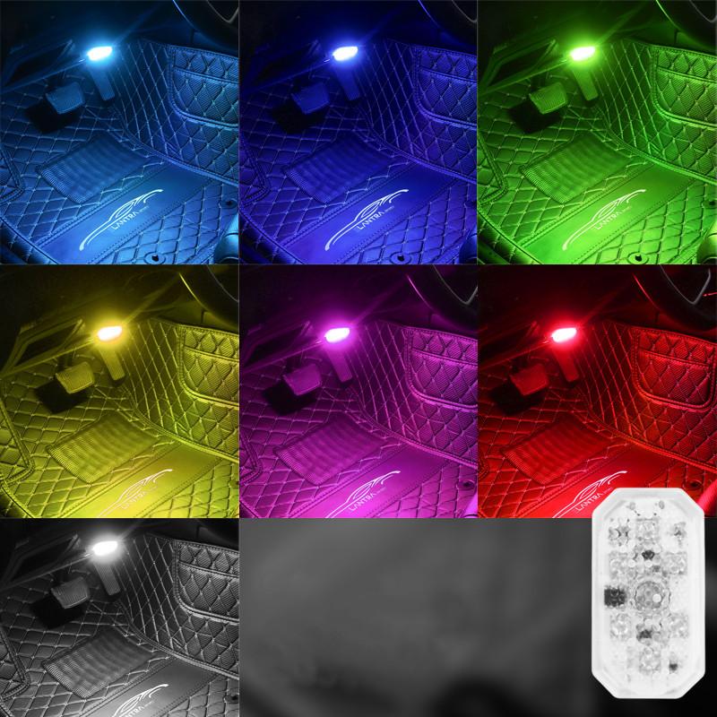 Auto USB Charging Mini 5V Led Touch Switch Light Wireless Ambient Lamp Portable Night Reading Light Car Door Roof Interior Light