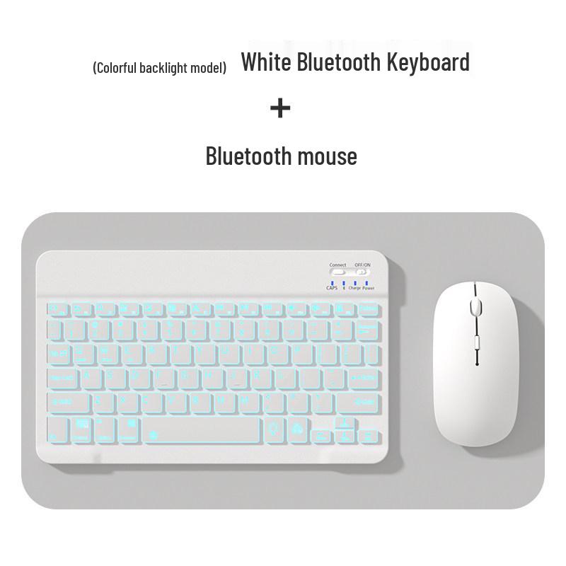Universelle drahtlose Bluetooth-Tastatur und -Maus für Tablets, Telefone und iPads