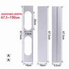 2/3/4pcs Double Hole Window Sealing Plate PVC with Screws Window Slide Plate Kit Adjustable Height Air Conditioner Window Kit