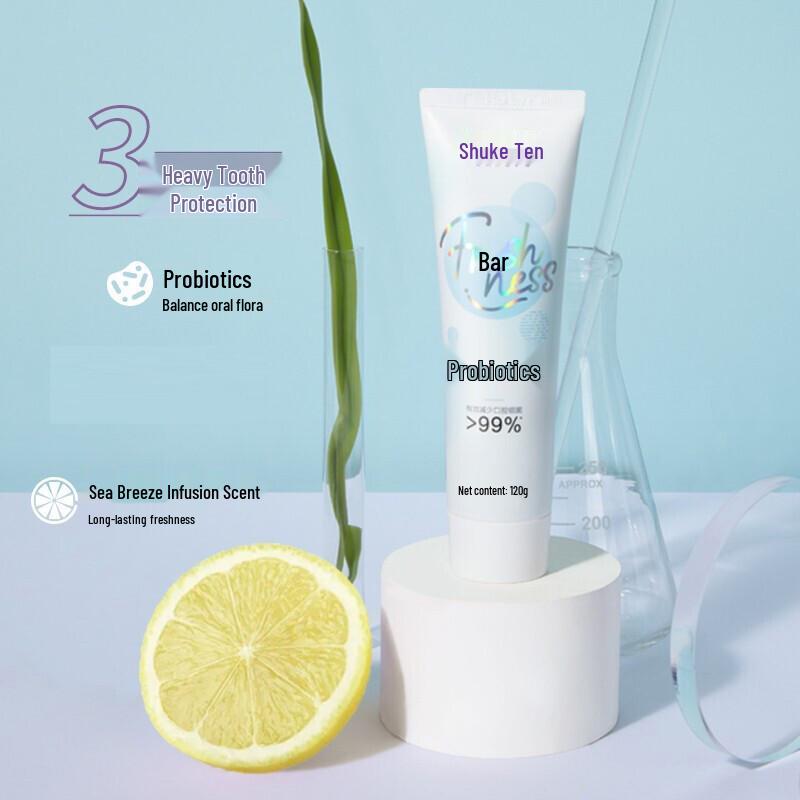 Shuke Sea Breeze Mint Probiotic Toothpaste (3x120g)