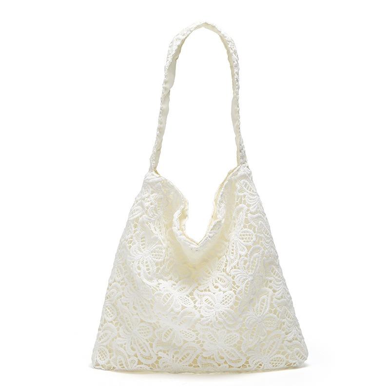 

Звездная сумка через плечо женская простая пасторальная цветочная кружевная нежная фея большая вместимость сумка-тоут для поездок на работу белый