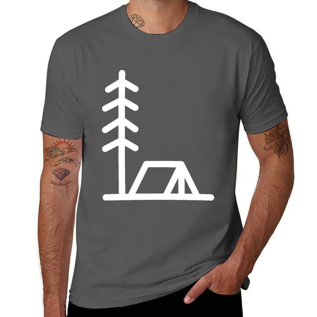 Forest Camping Minimalist Tshirt Urban Casual Loose Fit Tee