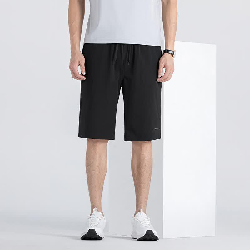 Fengmao Men s Summer Elastic Waist Thin Casual Shorts FMLF3303 36