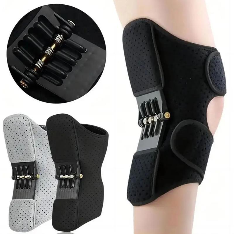 Powerful Rebound Springs Knee Assistive Device Non-Slip Breathable Booster Adjustable Spring Stabilizer Brace Joint Support