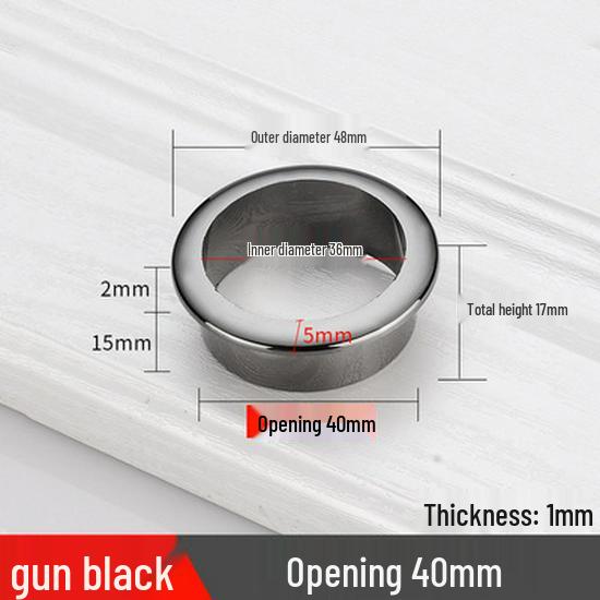 Round ABS Cable Grommet Cover for Desk, Plastic Routing Hole Covers In 18/25/30/40/45/55mm Sizes