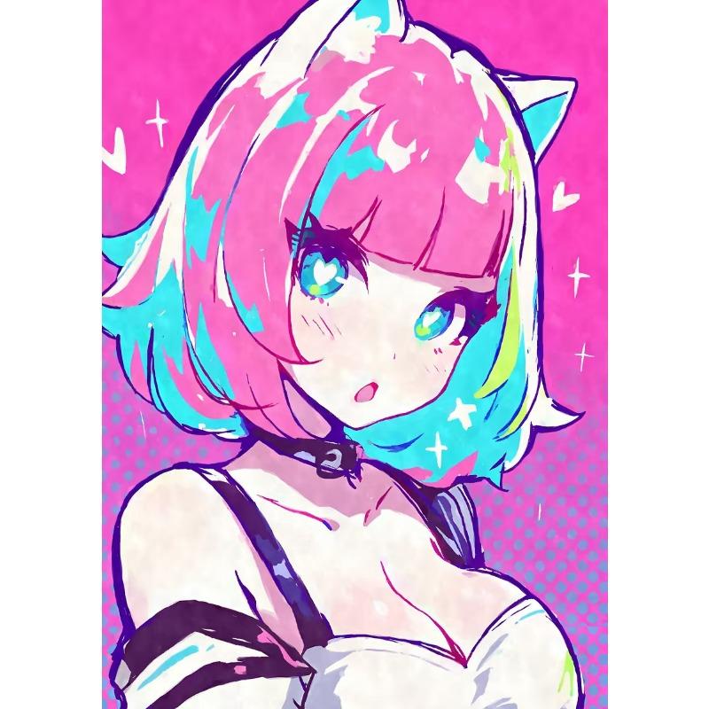 

Милый и Сексуальный Цветной Аниме Девушка Постер Принт Холст Картины Дом для Гостиной Спальни Стена Современный Декор Бескаркасная Живопись 21cm×30cm NoFrame