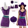 Filme Live-Action de Anime Peaceone Fantasia de Cosplay Nico Robin Nova Roupa de Cosplay Saia Sexy Chapéu Colete Para Mulheres Halloween Carnaval