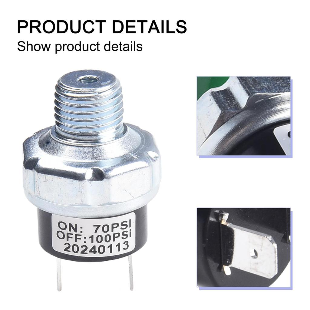 1/4\'Zoll NPT Druckschalter 20 Ampere Aluminiumlegierung Automatische Steuerung