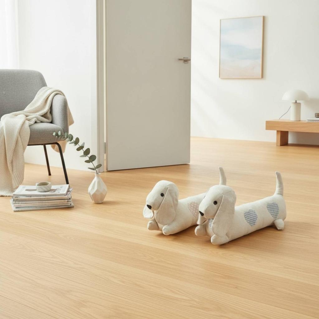 Dog Door Stopper Cute Decorative Animal Airflow for Living Room