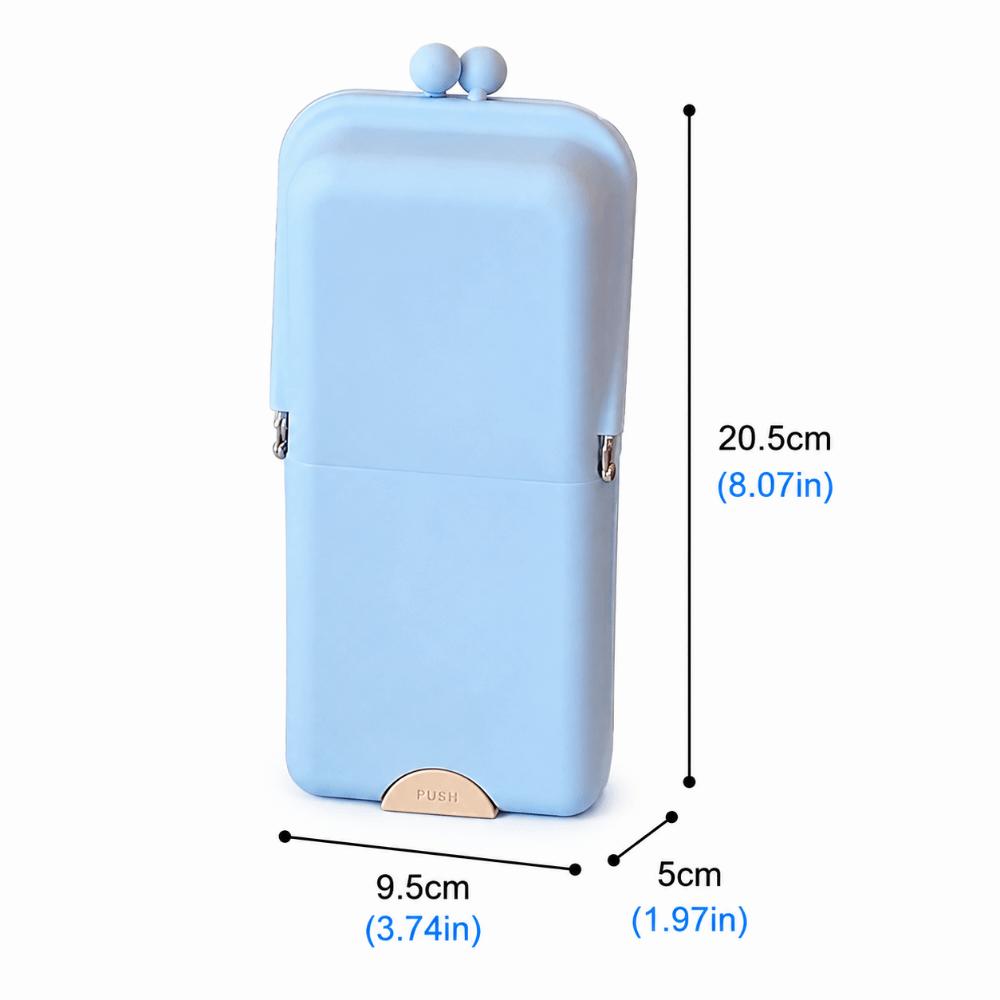 Standing Stationery Box Silicone Pen Organizer Durable Pencil Case  Gift
