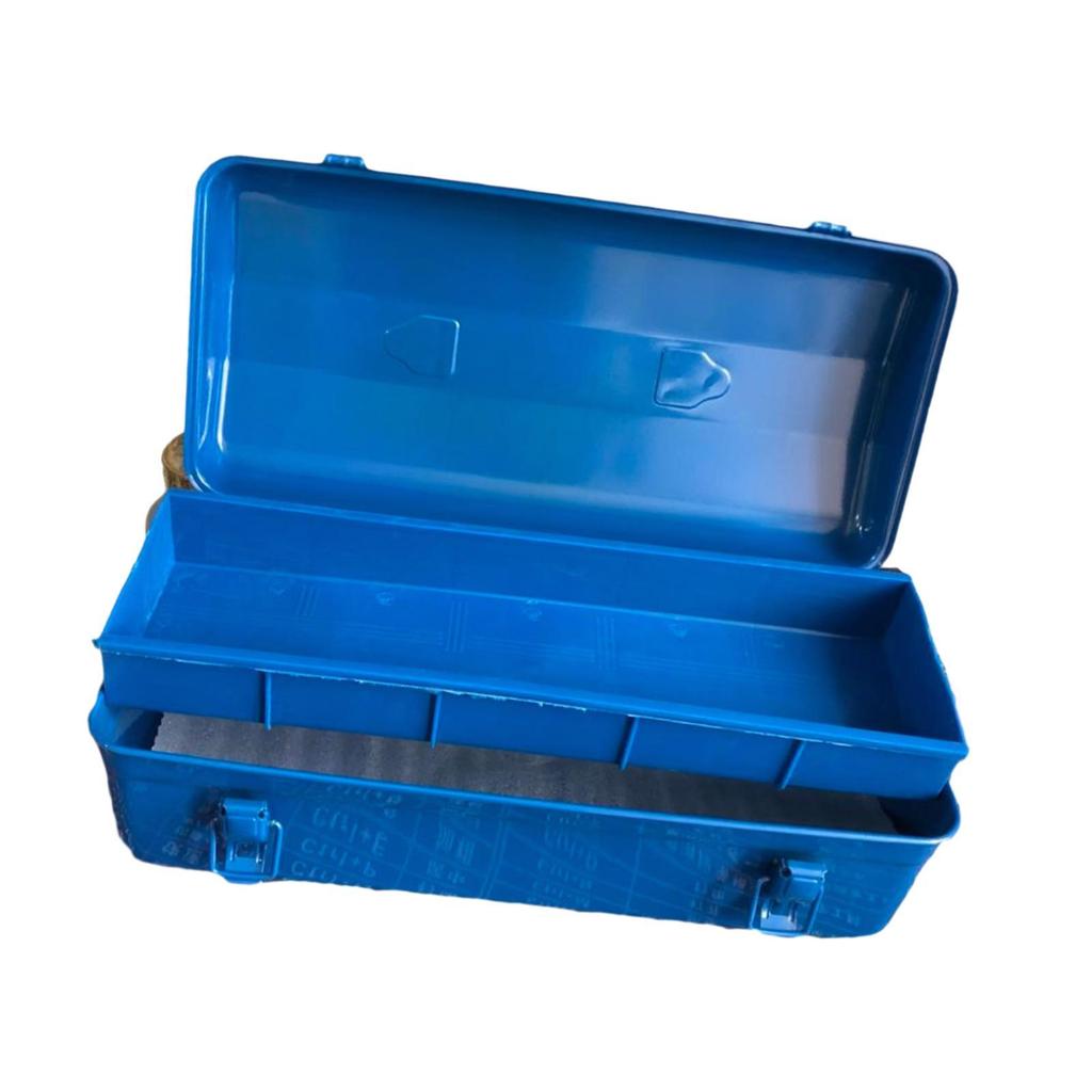 Tool Box Anti Impact Portable Storage Organizer for Cameras Garage Traveling Blue