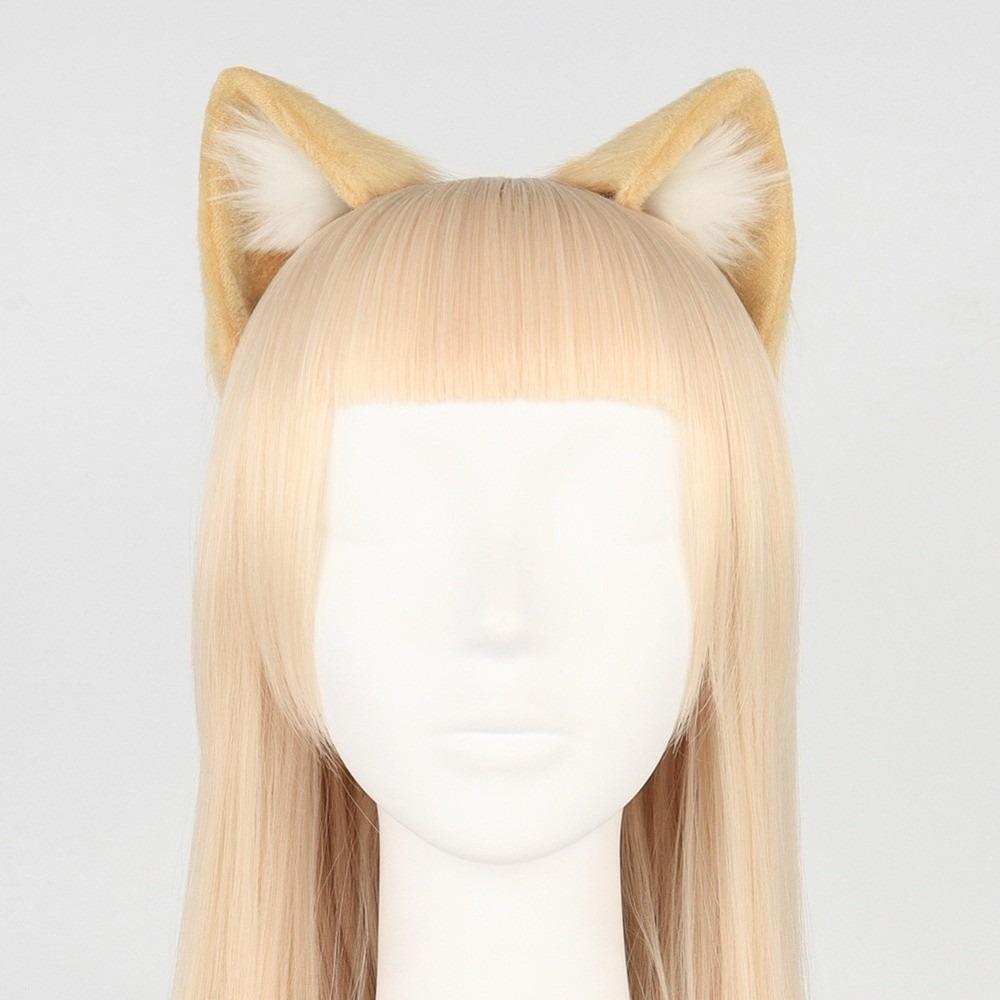Furry Cat Ears Headband Artificial Lolita Ears Headwear Gothic Headband Halloween верблюд