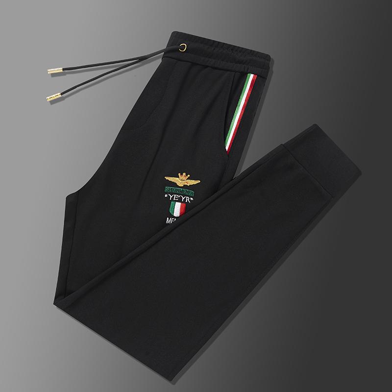 

Men s Embroidered Pants, Casual and Versatile Legged Pants M чорний