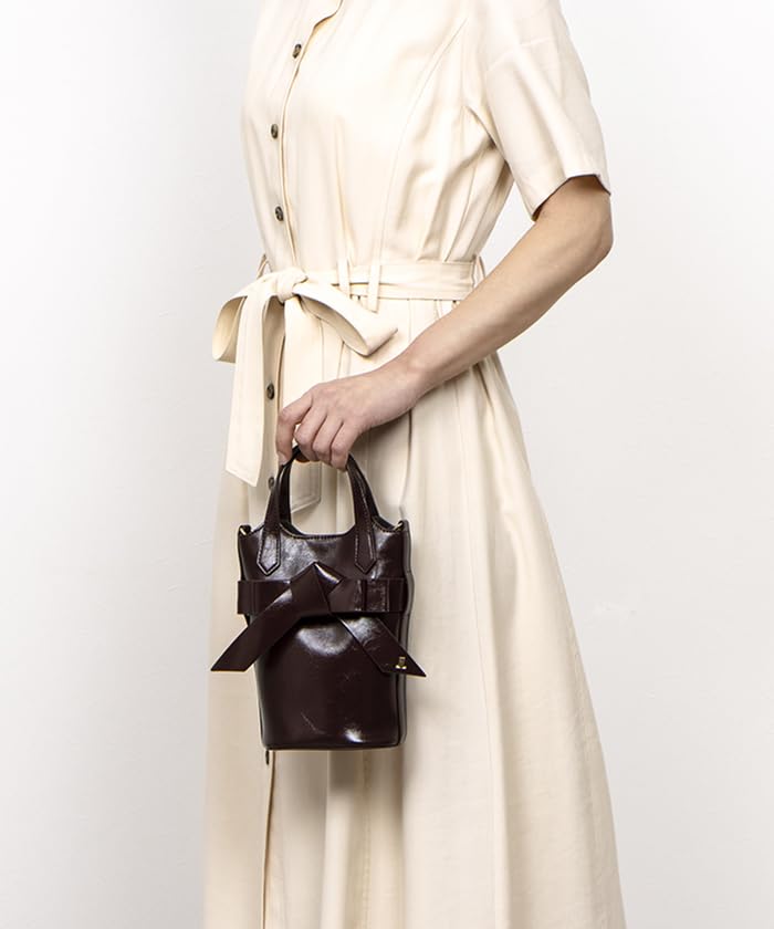 Lanvin en Bleu Ribbon Shoulder Size F Bag, Wine,