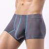 Herren Eis-Seide Atmungsaktive Boxer-Briefs mit großem Beutel Sommer Leichter Stil Große Größe Mid-Rise Boxershorts