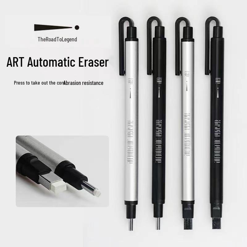 

Green Bamboo Automatic Art Eraser Pen for Sketching & Highlighting Round Head Refill [2 Pieces]