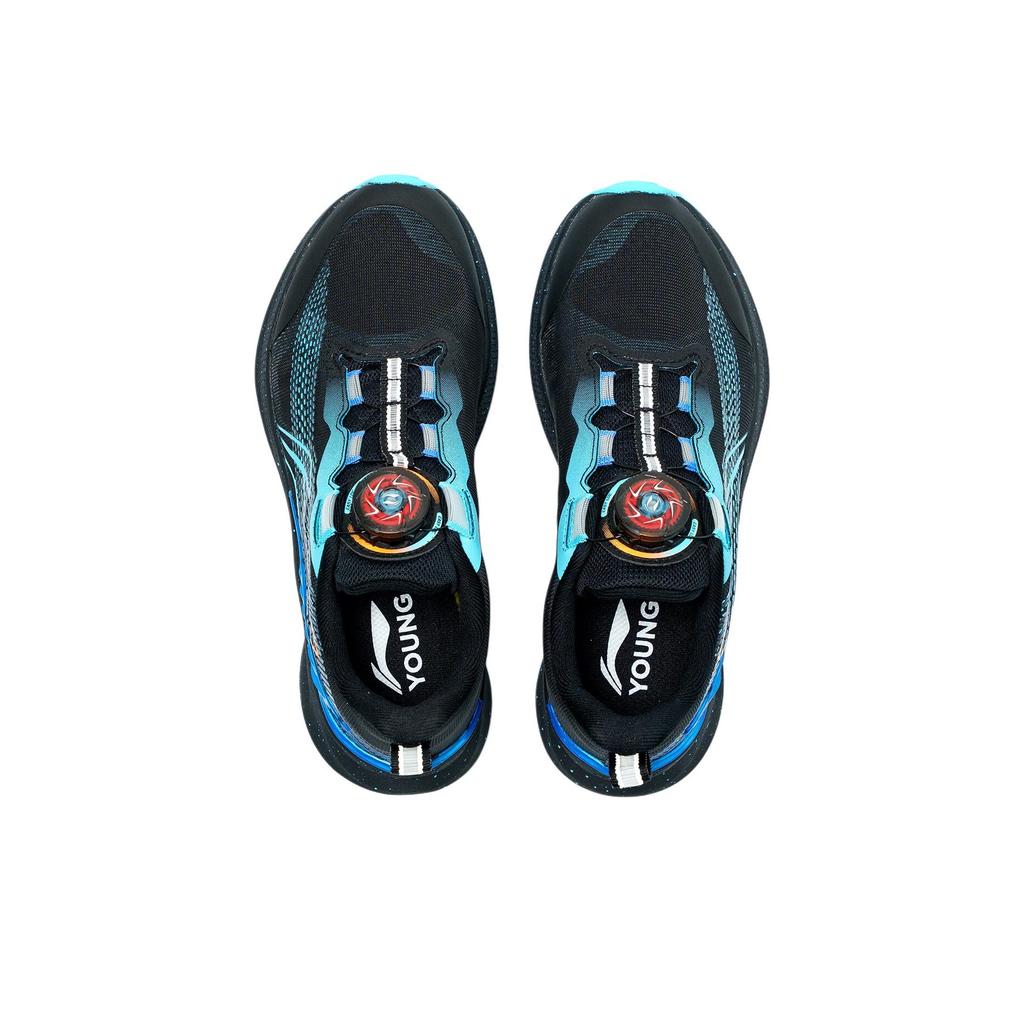 Li Ning Kids Kunpeng 3 Comfortable Versatile Shock Absorbing Durable Rebound Low Top Running Shoes Kids running shoes Black YKFV098-7