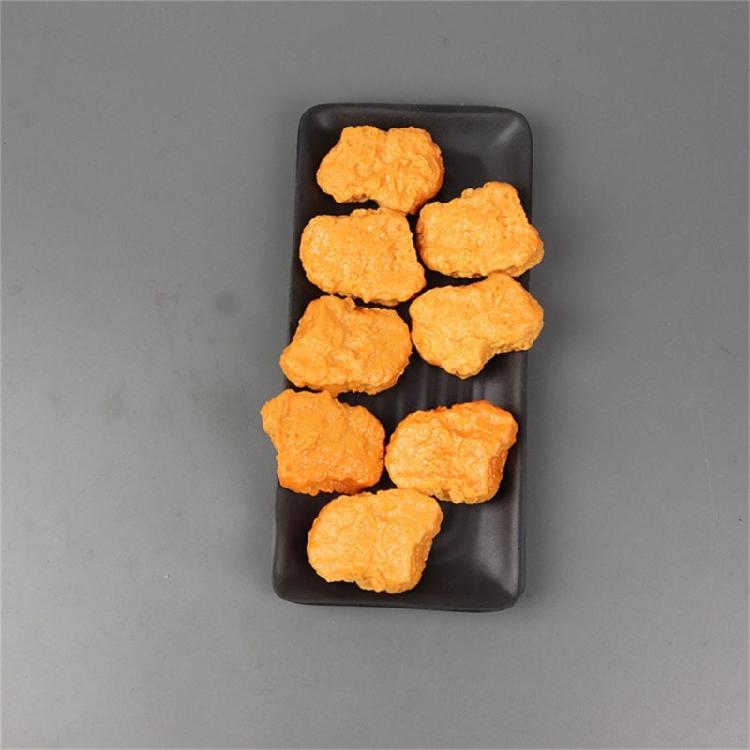 Set of 6 Artificial Fried Chicken Block Decorations Display Realistic Chicken