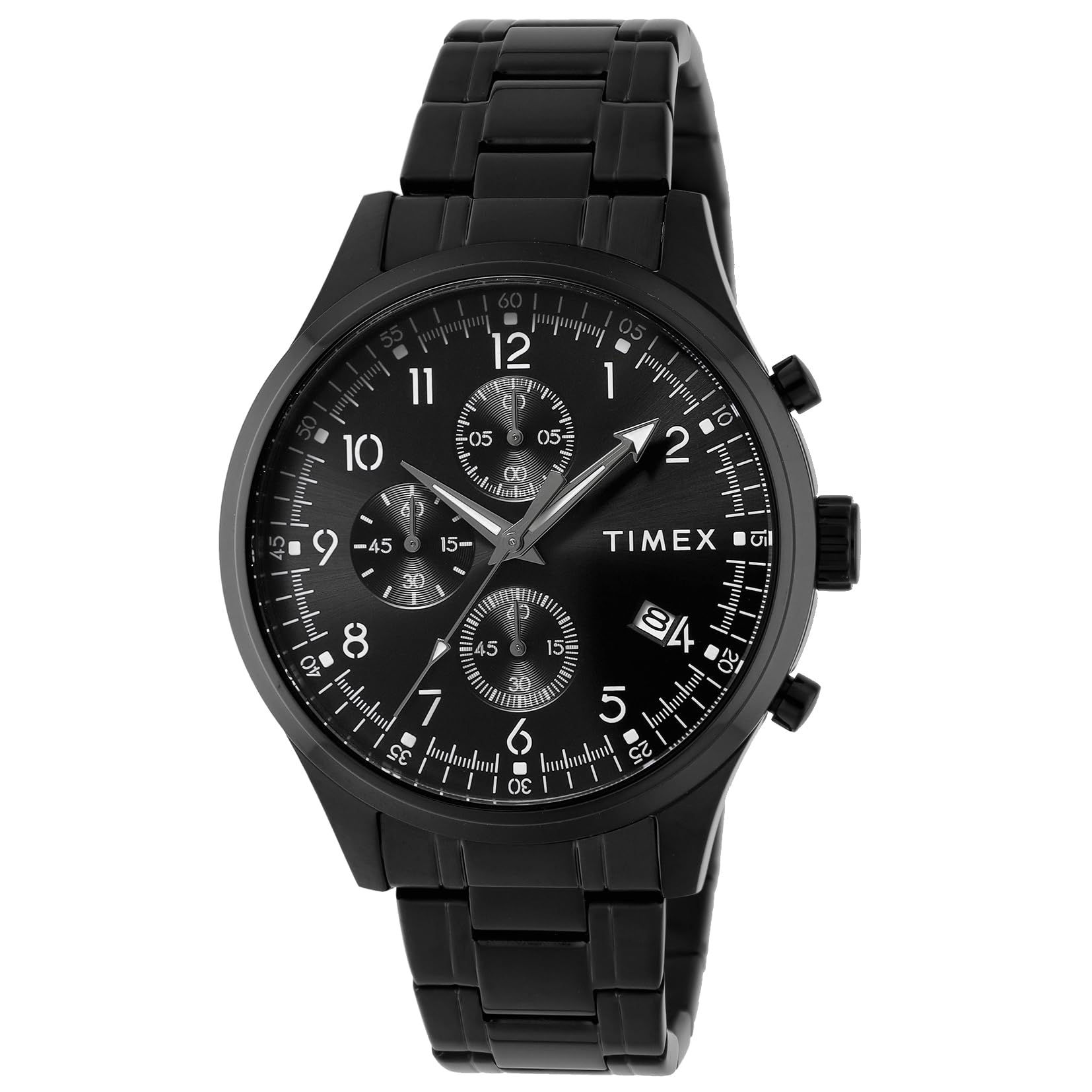 

Часы унисекс Timex Dress TW2Y01600 кварцевые 50M водонепроницаемые минеральное стекло черный циферблат нержавеющая сталь [TIMEX] [Товар] чёрный