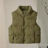 Gepolsterte Cordweste für Kinder Stehkragen Farbe Warm Winter für Jungen und Mädchen
