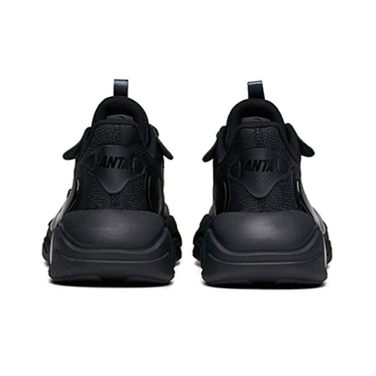 Anta Tide Worship 2.0 Shock Absorbing Wear Resistant Non Slip Low Top Dad Shoes Women Sneakers Black 122138840-5
