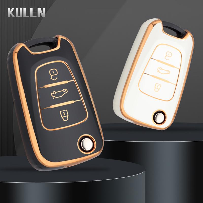 Fashion Tpu Car Folding Key Case Cover Fob For Hyundai I20 I30 Elantra Azera Veracruz Veloster Kia Rio K7 K5 Sportage Sorento