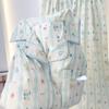 Bear Cloud Cotton Maternity Pajamas with Breast Pads for Spring & Autumn - Perfect for Postpartum & Summer Breastfeeding
