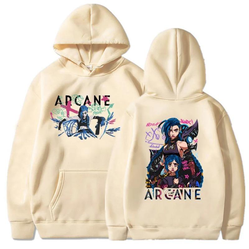 Arcane Jinx Boom Hanorace Hot Game Serial TV Imprimare Unisex Streetwear Ropa Hombre Sudadera Bărbați/Femei Haine Moale Hanorace și hanorace Unisex
